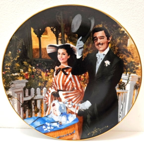 Gone with the Wind "Strolling in Atlanta" 1989 Plate #3193D - Picture 5 of 9